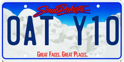 SD license plate 0ATY10