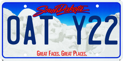 SD license plate 0ATY22