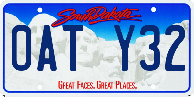 SD license plate 0ATY32