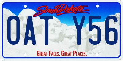 SD license plate 0ATY56