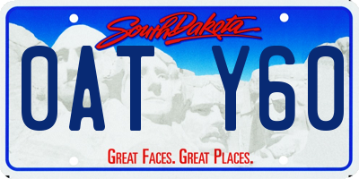 SD license plate 0ATY60