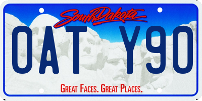 SD license plate 0ATY90