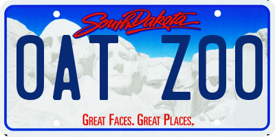 SD license plate 0ATZ00