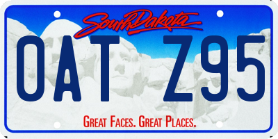 SD license plate 0ATZ95