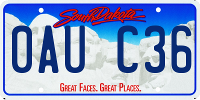 SD license plate 0AUC36