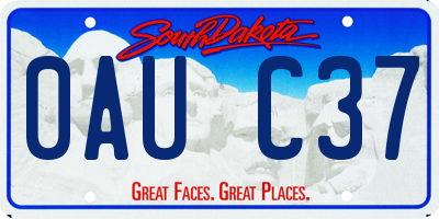 SD license plate 0AUC37
