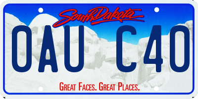 SD license plate 0AUC40