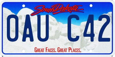 SD license plate 0AUC42