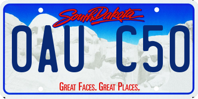 SD license plate 0AUC50