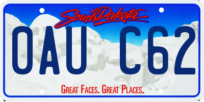 SD license plate 0AUC62