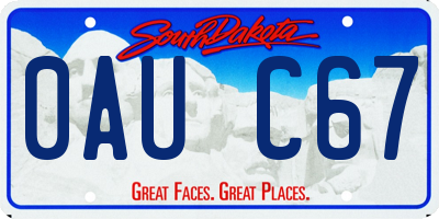 SD license plate 0AUC67