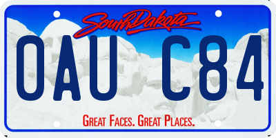 SD license plate 0AUC84