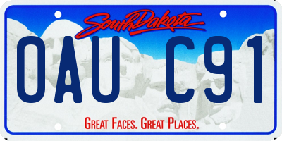 SD license plate 0AUC91