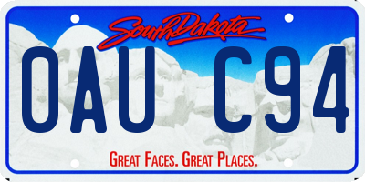 SD license plate 0AUC94