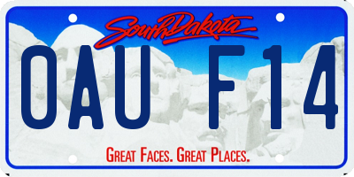 SD license plate 0AUF14