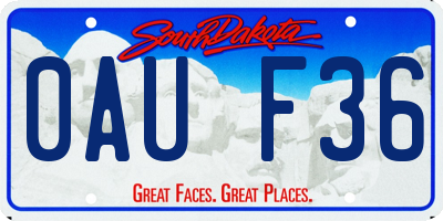 SD license plate 0AUF36