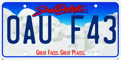 SD license plate 0AUF43