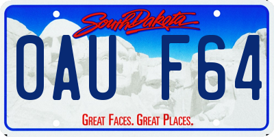 SD license plate 0AUF64