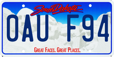 SD license plate 0AUF94