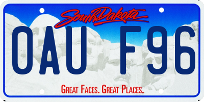 SD license plate 0AUF96