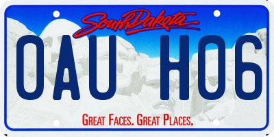 SD license plate 0AUH06