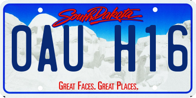 SD license plate 0AUH16