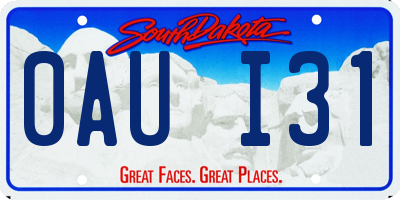 SD license plate 0AUI31