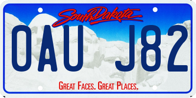 SD license plate 0AUJ82