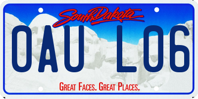 SD license plate 0AUL06