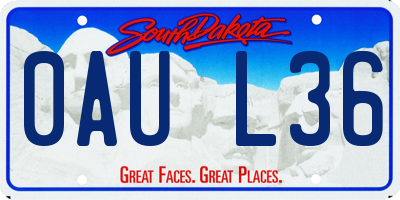 SD license plate 0AUL36