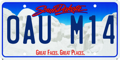 SD license plate 0AUM14