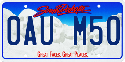 SD license plate 0AUM50