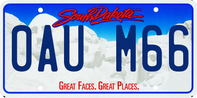 SD license plate 0AUM66