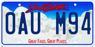 SD license plate 0AUM94