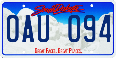 SD license plate 0AUO94