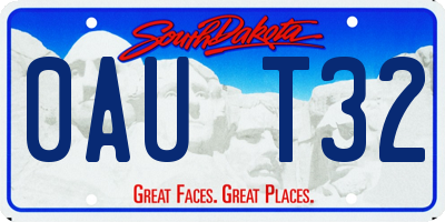SD license plate 0AUT32