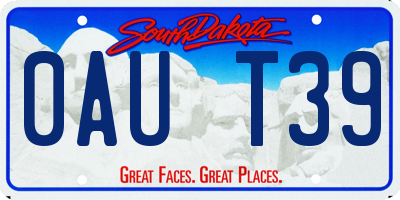 SD license plate 0AUT39