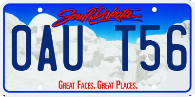 SD license plate 0AUT56