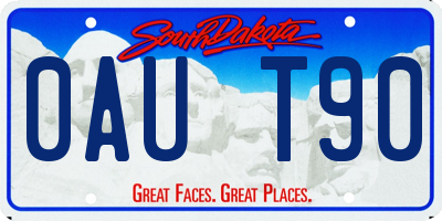 SD license plate 0AUT90