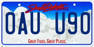 SD license plate 0AUU90