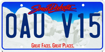 SD license plate 0AUV15