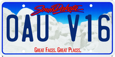 SD license plate 0AUV16
