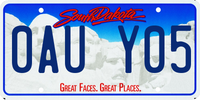 SD license plate 0AUY05
