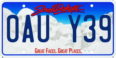 SD license plate 0AUY39