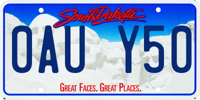 SD license plate 0AUY50