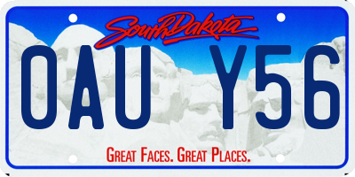 SD license plate 0AUY56