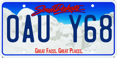 SD license plate 0AUY68