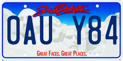 SD license plate 0AUY84