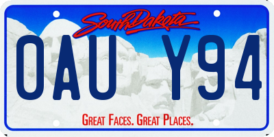 SD license plate 0AUY94