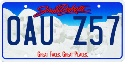 SD license plate 0AUZ57